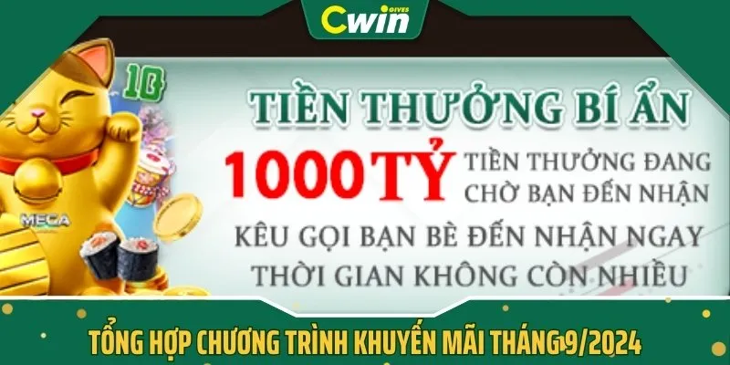 Tổng hợp chương trình khuyến mãi tháng 9/2024